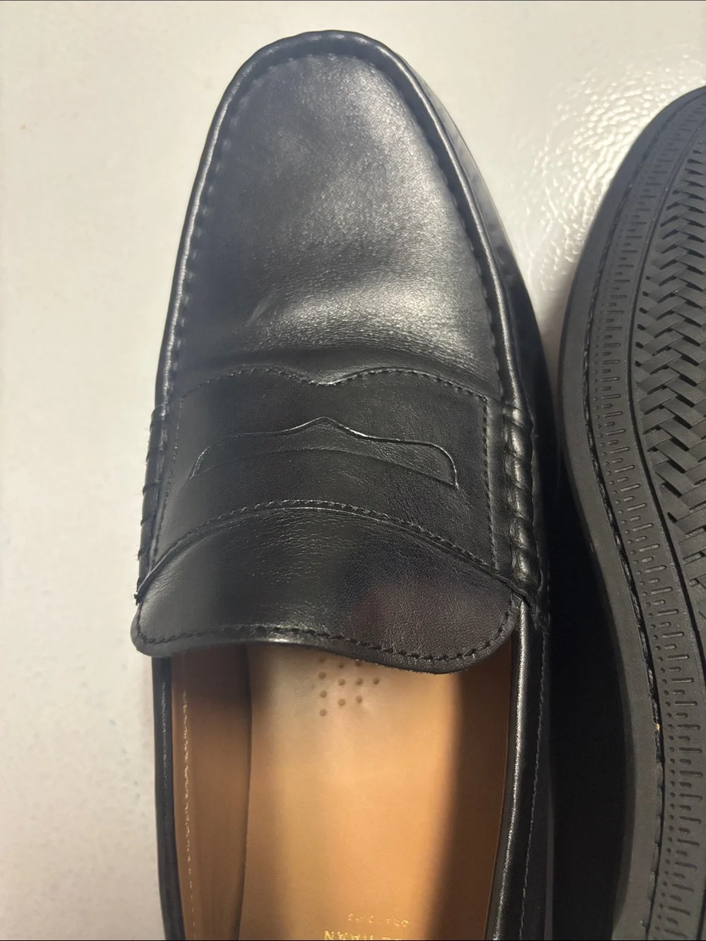 NWOT Cole Haan Black Leather Penny Loafers